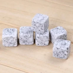 Vinkylare - Whiskystenar - 6 delar - Naturlig sten - Återanvändbar - Flera färger