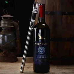 Vinkylare i rostfritt stål, multifunktionell pinne med vinhäll, ölkylare