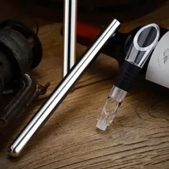 Vinkylare i rostfritt stål, multifunktionell pinne med vinhäll, ölkylare