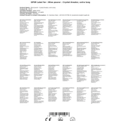 Vinluftare, vinhällare - Crystal Areator, extra lång