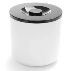 Vit isbehållare med svart lock, 5L
