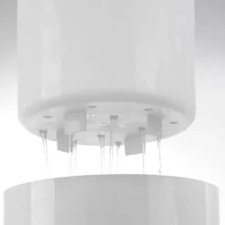 Vit isbehållare med svart lock, 5L