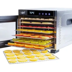Vita5 Matdehydrator 7 Plattor Inox - Elektrisk 650W med 24h Timer