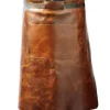 Vitello Lädergrillförkläde med Ficka 60 cm Långt Cognac