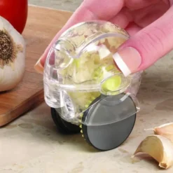 Vitlökskvarnar Vitlökshackare Rullande Manuell Vitlökskross med Hjul Köksredskap Verktyg