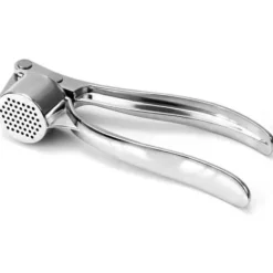 Vitlökspress - Professionell - Zinklegering/rostfritt stål - Ergonomisk - Enkel rengöring - Silver