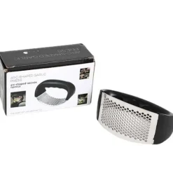 Vitlökspress i Stål – Garlic Press Handtag – Svart