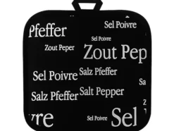 VIVARAISE SEL&POIVRE POTHOLDER Black 20X20