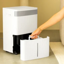 VONROC Avfuktare 40L/dag – WiFi & Appstyrning | Silverjon- & Kolfilter | För upp till 50 m² | 5,5L Tank