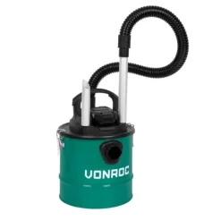 VONROC Batteridriven askdammsugare 20V – 2.0Ah – 12L tank | Inkl. 2 Batterier och snabbladdare