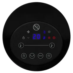 VONROC Elektrisk värmefläkt – 1200W/1800W – keramisk – Roterationsfunktion | Inkl. Fjärrkontroll