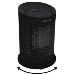 VONROC Elektrisk värmefläkt – 1200W/1800W – keramisk – Roterationsfunktion | Inkl. Fjärrkontroll
