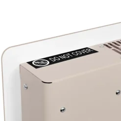 VONROC Elvärmare 1000W – Glaspanel & WiFi | För rum upp till 12 m² | Timer & termostat | Beige