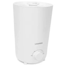 VONROC Luftfuktare 2,6L | Ultrasonic | 360° Roterbart Munstycke, Automatisk Avstängning | Vit