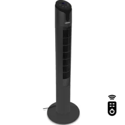 VONROC Lyxig pelarfläkt – 110cm – svart | Inkl. fjärrkontroll