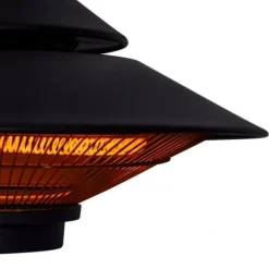 VONROC VONROC 1500W Hängande Terrassvärmare – Infraröd takvärmare med fjärrkontroll och IP44 skydd