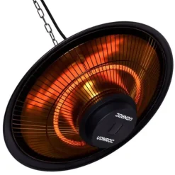 VONROC VONROC 1500W Hängande Terrassvärmare – Infraröd takvärmare med fjärrkontroll och IP44 skydd