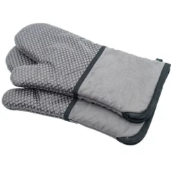 Värmebeständiga Mikrovågshandskar i Silikon med Mesh - Halkfria, Anti-Skållning (1 Par)