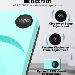 Värmepress 12 x 10 i bärbar, enkel press, sublimeringsöverföring, DIY T-shirt, hög värme och precision