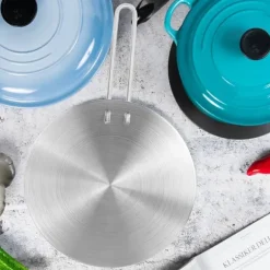 Värmespridare av rostfritt stål Induktionsplattomvandlare - 22cm