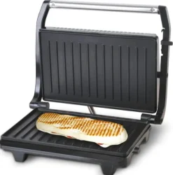 700W BRÖDROST ELEKTRISK GRILL Röd för PANINI TORTILLASMÖRGÅSAR
