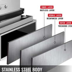 1500W elektrisk korvvåffelmaskin, effektiv och snabb uppvärmning, exakt temperatur- och tidskontroll, genomtänkta detaljer