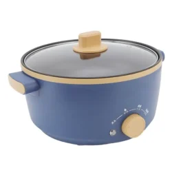 800W elektrisk spis 2,5L 3 hastighetskontroll Enkellagers multifunktionell elektrisk grytkokare UK-kontakt 220V