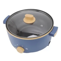 800W elektrisk spis 2,5L 3 hastighetskontroll Enkellagers multifunktionell elektrisk grytkokare UK-kontakt 220V