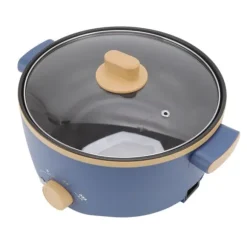 800W elektrisk spis 2,5L 3 hastighetskontroll Enkellagers multifunktionell elektrisk grytkokare UK-kontakt 220V