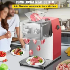 850W 250kg/H 7mm skärtjocklek kommersiell elektrisk köttskärare, hög effektivitet, låg ljudnivå, lätt att rengöra, hög tillämpbarhet