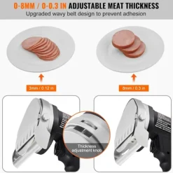 80W 100mm professionell turkisk kebabkniv, elektrisk sawama-kniv, kommersiell gyroskopskärare i rostfritt stål