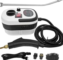 2500W Ångtvätt Handhållen – Tryckångare med 3 Borsthuvuden, 6 Nivåer, 1000ml Vattentank