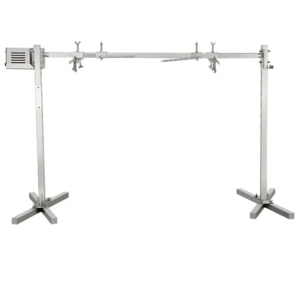 52W 4RPM 60kg lastkapacitet elektrisk spettgrill för hela djur, BBQ grill för olika typer av kött, 8 justerbara höjder, bra stabilitet