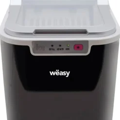 WEASY Ismaskin - KW12 - Upp till 12 kg isbitar per dag - 7 till 12 minuters produktion - Svart