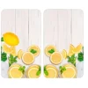 Wenko - 2 universella designplattor Citrons - 30 x 52 cm - Gul