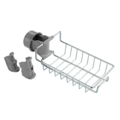 Wenko - Duschkorg i stål Meis - L. 23 x H. 7 cm - Blank silver