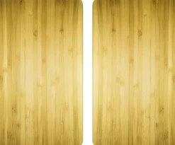 Wenko Glasskyddsplattor WOODEN LOOK för spis - 2 stycken, WENKO