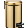 Wenko pedal papperskorg 3L guld (50764)