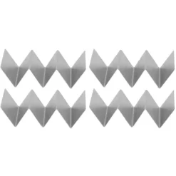 W-formad tacohållare i rostfritt stål för restauranger och matsalar