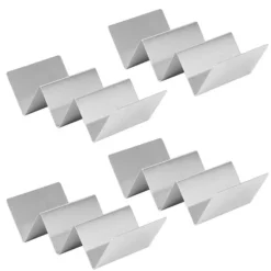 W-formad tacohållare i rostfritt stål för restauranger och matsalar