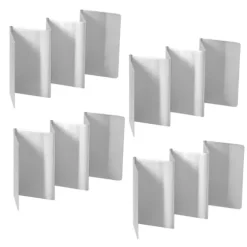 W-formad tacohållare i rostfritt stål för restauranger och matsalar