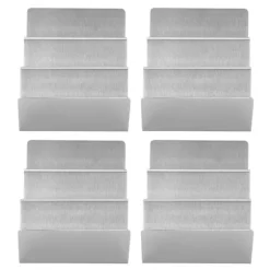 W-formad tacohållare i rostfritt stål för restauranger och matsalar