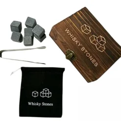 Whiskey Stenar i lyxig presentask i trä