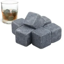 Whiskey Stones - TRIXES - Set med 9 st - Sammetspåse - Späds inte ut - Kyls snabbt