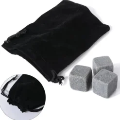 Whiskysten - Xcellent Global - M-HG066 - 9 stycken - Sammetspåse - Späder inte drycken.