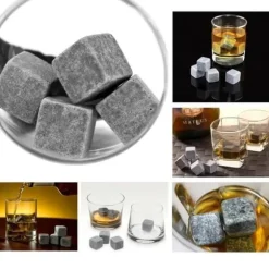 Whiskysten - Xcellent Global - M-HG066 - 9 stycken - Sammetspåse - Späder inte drycken.