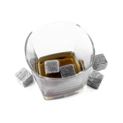 Whiskystenar - Vin och mottagningar - Set om 9 - Kyl utan att späda ut - Färg Grå - Sten