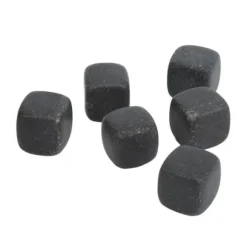 Whiskystenuppsättning - GOTOTOP - Basalt - Förvaringspåse - Snabb kylning - Grå färg