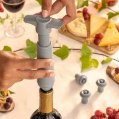 Winuum InnovaGoods vakuumpump och vinkorkar (4 korkar)