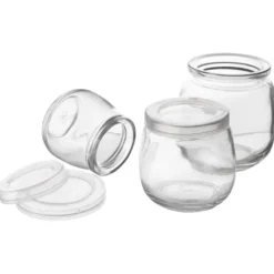 12x glasburkar Burkar Behållare Koppar Yoghurtkoppar Desserter 200ml